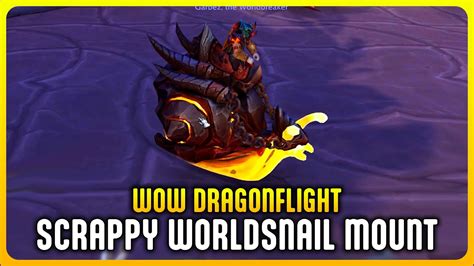 WoW Dragonflight mount Scrappy Worldsnail, düzeltme yoluyla gizlice eklendi